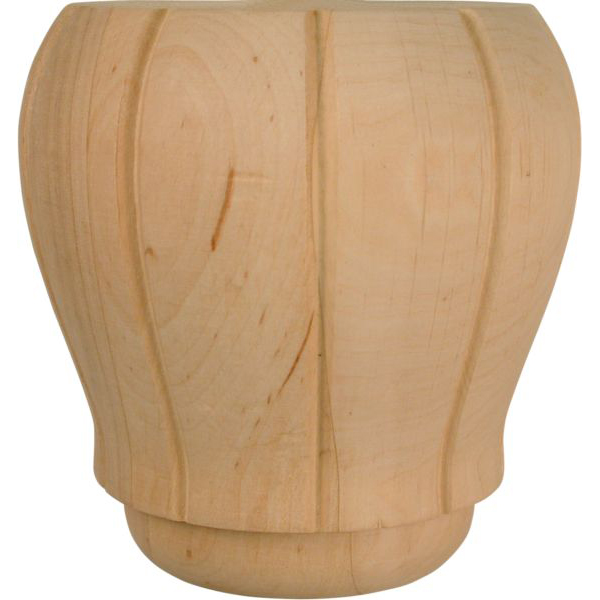 Möbelfüße Holz, Holzfuß antik, Möbelfuß Holz antik, Erle, 10 cm